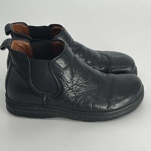 Footprints by Birkenstock Boots Mens 7-7.5 Leather Chelsea Boots Black 280 40